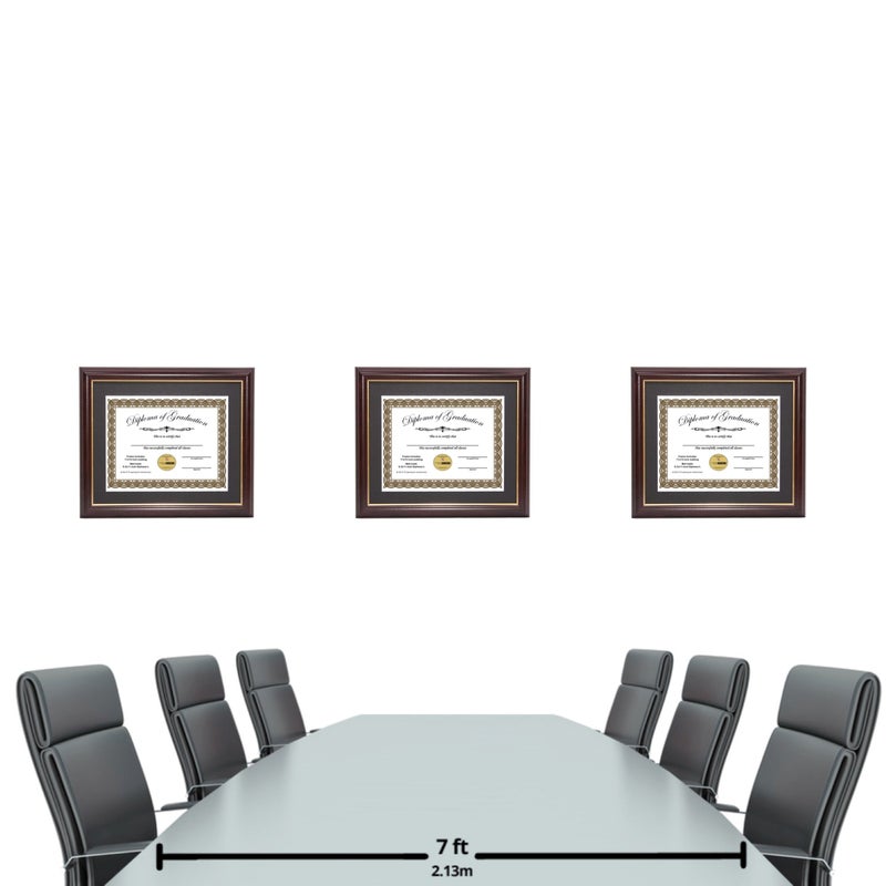 Creative Picture Frames 8.5x11-11x14mh.gold Mahogany Diploma Frame with Gold Rim and Black Matting To Hold 8.5 by 11-inch Graduation Certificate with Easel and installed Hangers - Image 5